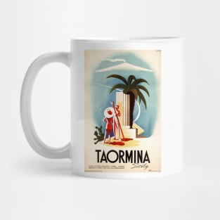 Teatro Antico in TAORMINA Sicily Italy Vintage Travel Mug